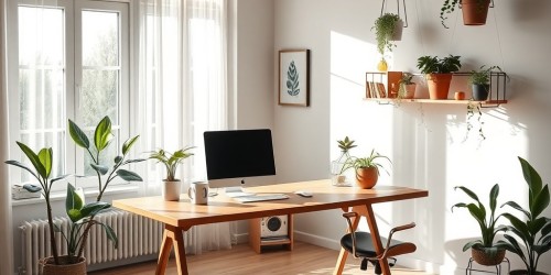 Home Office Biofílico: Como a Natureza Melhora o Trabalho