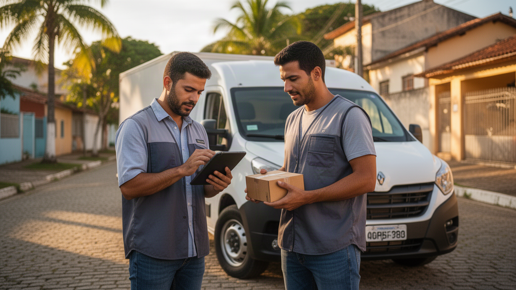 Logística de transporte até o destino final