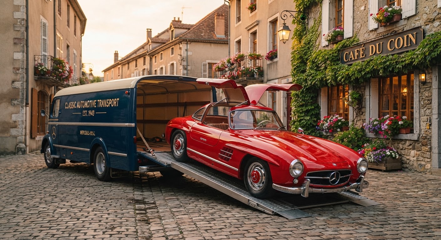 Entendendo o transporte de carros clássicos na Europa