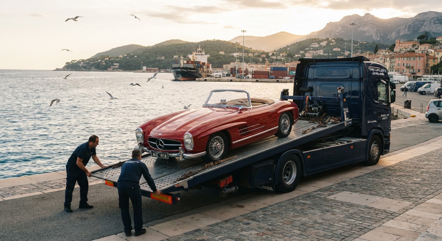 Transporte para exportação e chegada ao Brasil