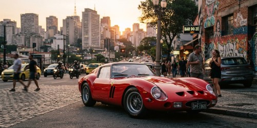 Da Europa a São Paulo com uma Ferrari clássica importada