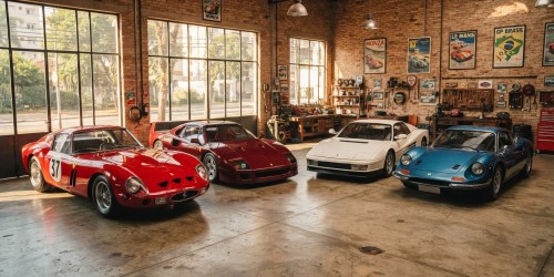 Modelos antigos da Ferrari para colecionadores de São Paulo