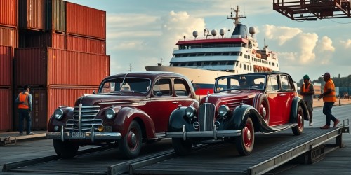 Carros antigos para venda no Brasil: desafios logísticos da importação