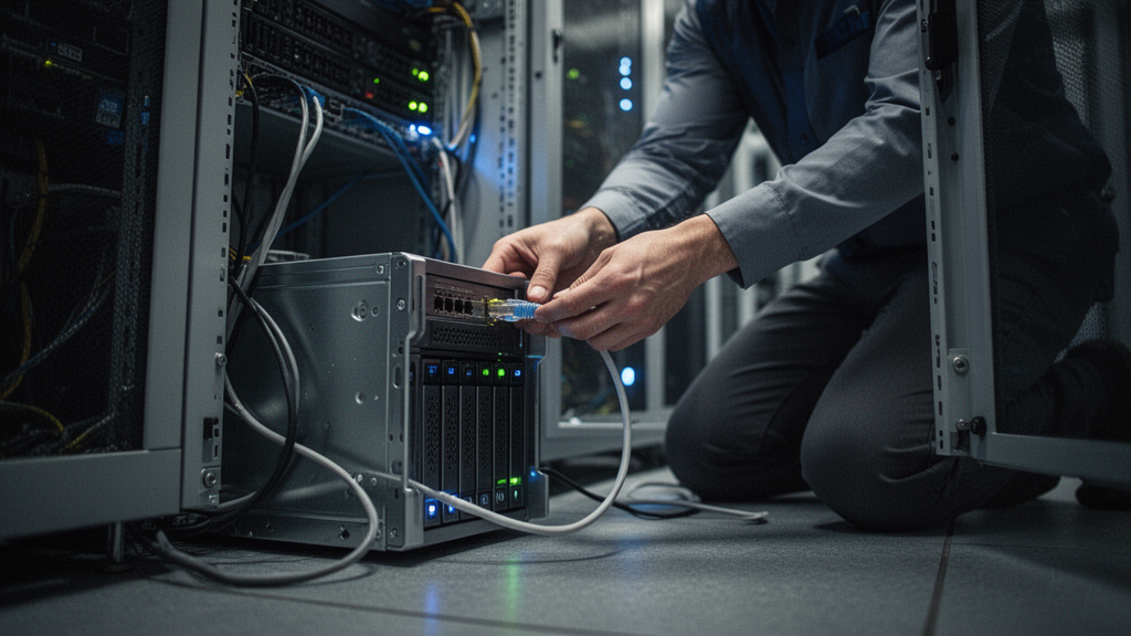 Como configurar a rede para transferir arquivos?