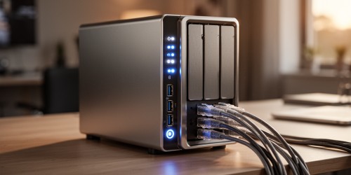 Como o NAS atua como servidor de arquivos