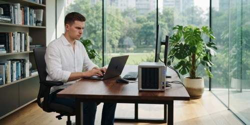 Servidor NAS para projetos de inteligência artificial e dados