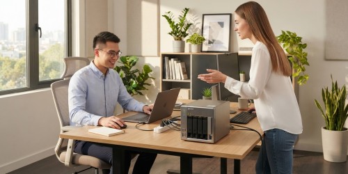 Servidor NAS para consolidar arquivos de vários computadores