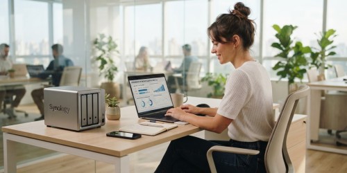 Servidor NAS para calcular capacidade útil após configurar RAID