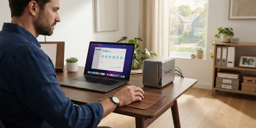 Servidor NAS para backup com segunda cópia de imagens e vídeos