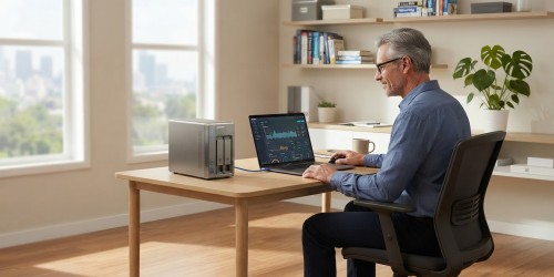 Servidor NAS para backup e recuperação de arquivos pesados