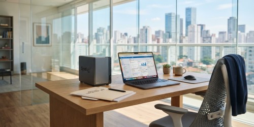 Servidor NAS para backup com segunda cópia de projetos corporativos