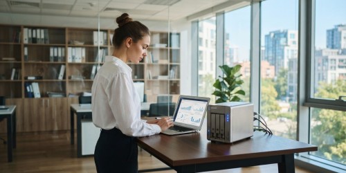 Servidor NAS para backup e recuperação de documentos internos