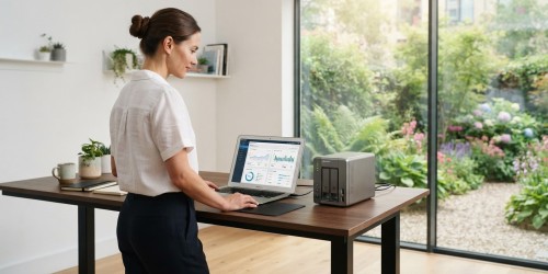 Servidor NAS para backup automático de imagens e vídeos