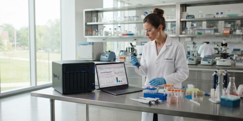 Servidor NAS para backup local de dados de microbiologia