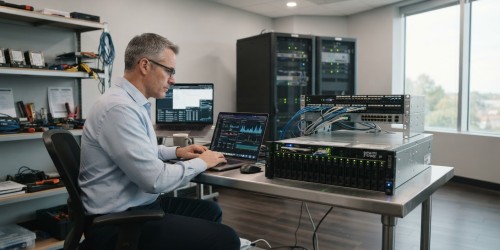 Servidor NAS para backup automático de dados de engenharia