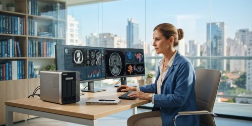 Servidor NAS para backup centralizado de imagens médicas
