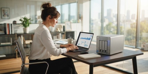 Servidor NAS para backup com segunda cópia de arquivos da empresa