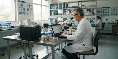 Servidor NAS para backup com versionamento de dados de microbiologia