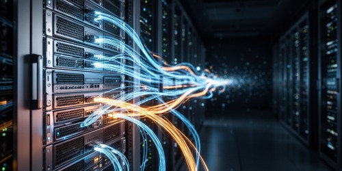 Como o throughput de servidor afeta transferências?