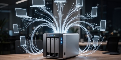 Como um servidor NAS centraliza os arquivos?