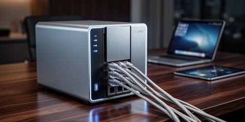 Como o network attached storage centraliza dados?