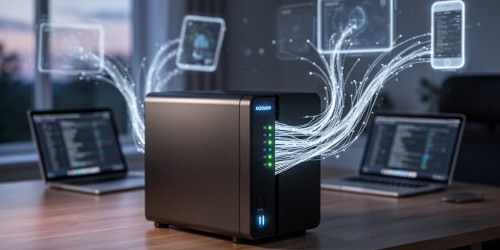 Como um servidor NAS compartilha arquivos?