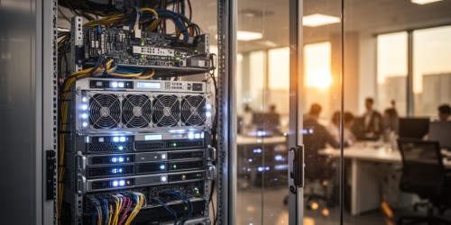 Como um servidor local mantém dados dentro da empresa?