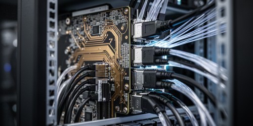 Como o backplane de servidor conecta discos e controladoras?