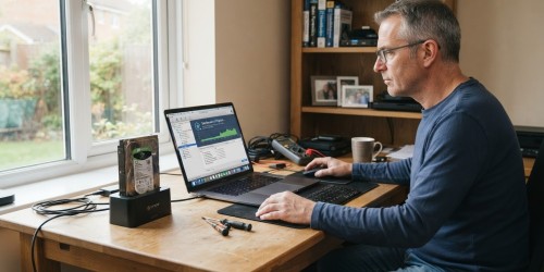 Como recuperar dados usando um dock para HD externo em discos rígidos antigos