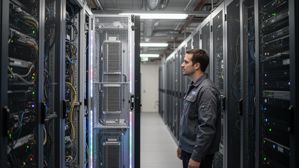 O que é refrigeração close-coupled em racks para servidores?