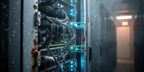 Os perigos da umidade excessiva em racks e como prevenir danos à sua infraestrutura