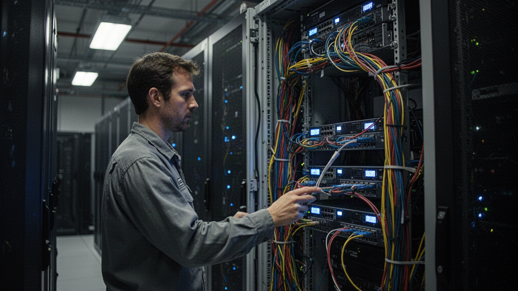 A importância da organização e visibilidade dentro do rack