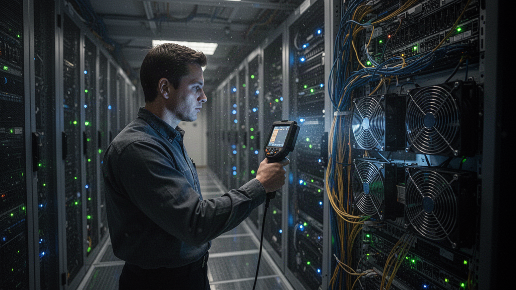 Quais são os riscos comuns à segurança de salas de TI?