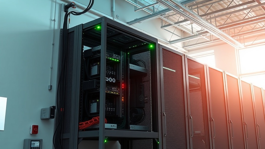 Rack para Edge Computing com Monitoramento Térmico e Elétrico