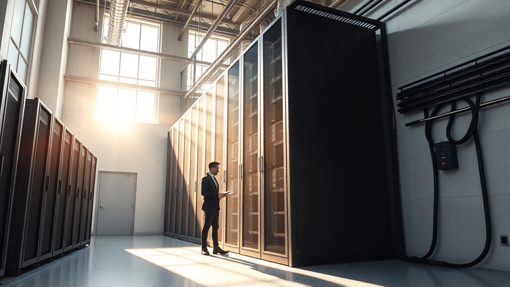 Rack para Data Center com ar-condicionado de precisão integrado