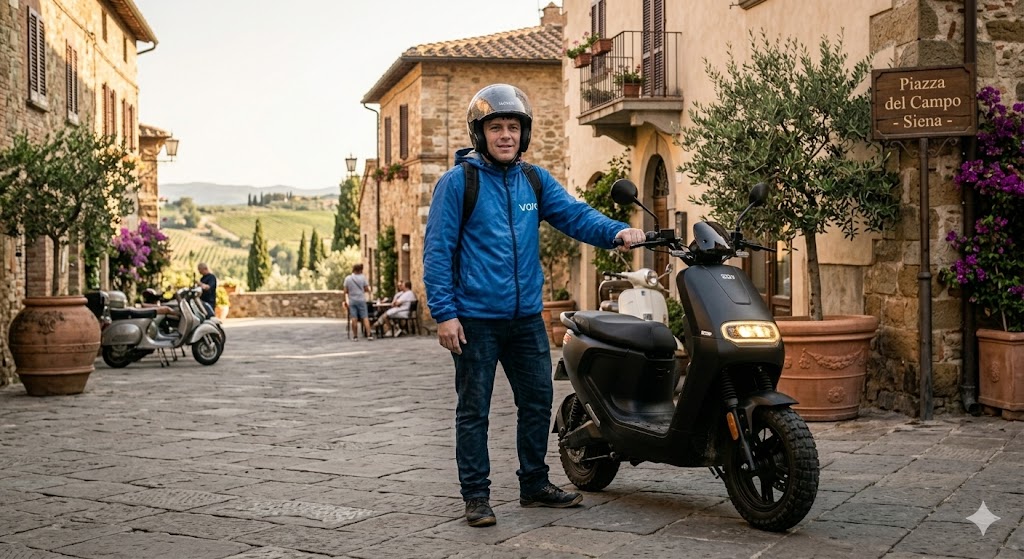 Scooter elétrica sobe ladeira?
