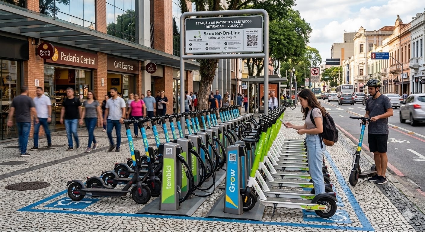 Vantagens e Desvantagens de Scooters Elétricas Compartilhadas