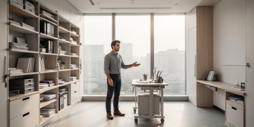 Como organizar materiais de treinamento sem lotar a sala