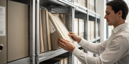 Quais documentos organizar em arquivos deslizantes em cartórios