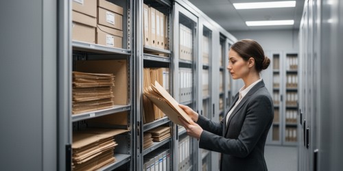 Quais documentos organizar em arquivos deslizantes em empresas