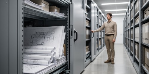 O que é arquivo deslizante para acervo técnico