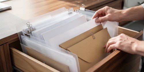 Quais documentos organizar em um arquivo para documentos
