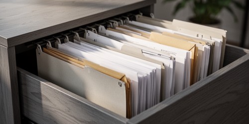 Quais documentos organizar em um armário para documentos