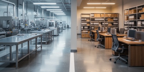 Como evitar mistura de materiais limpos e administrativos