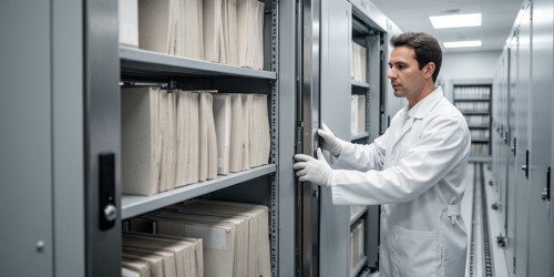 Como organizar prontuários médicos em arquivos deslizantes