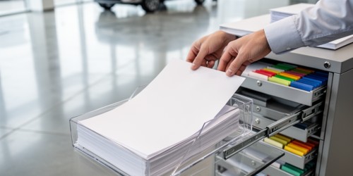 Arquivo em concessionárias: como guardar propostas e garantias