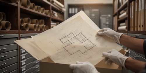 Como preservar plantas arquitetônicas em arquivos físicos