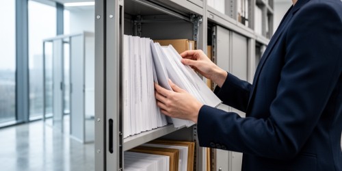 Como organizar documentos jurídicos em armários deslizantes