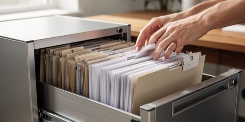 Quais documentos organizar em um arquivo móvel