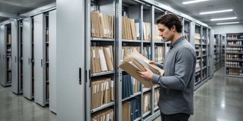 Quais documentos organizar em arquivos deslizantes em órgãos públicos